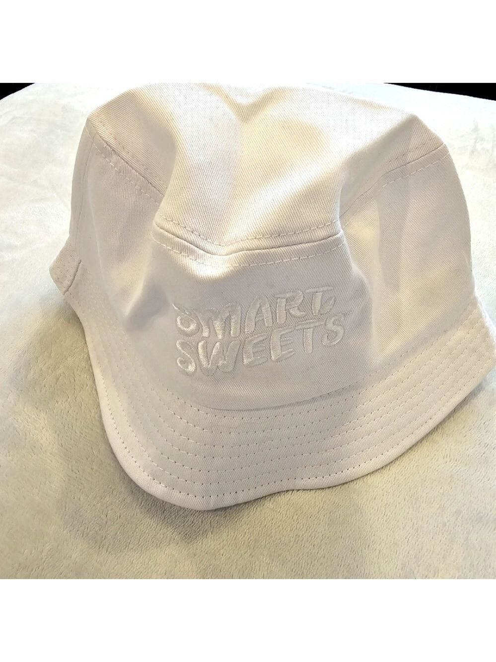 Smart Sweets White Bucket Hat